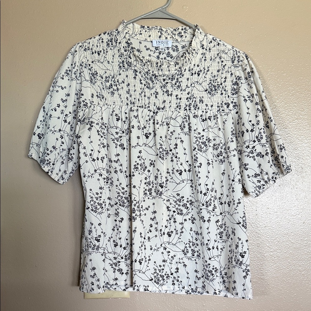Indie & Co floral print top Size M
